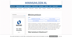 Desktop Screenshot of minimumloon.nl