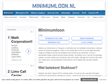 Tablet Screenshot of minimumloon.nl