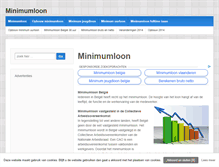 Tablet Screenshot of minimumloon.be